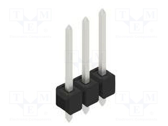 Connector: pin strips; pin header; male; PIN: 3; 2.54mm; THT; 1x3