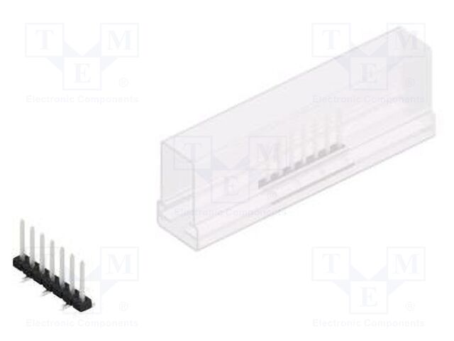 Connector: pin strips; pin header; male; PIN: 7; 2mm; SMT; 1x7; 100V