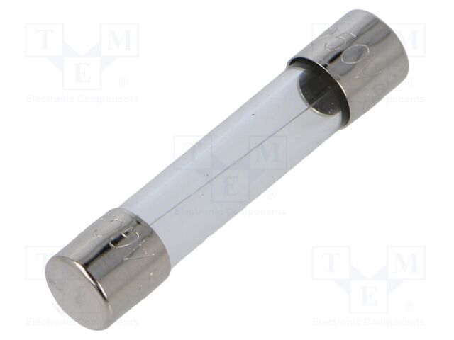 Fuse: fuse; quick blow; 2A; 250VAC; cylindrical,glass; 6.3x32mm