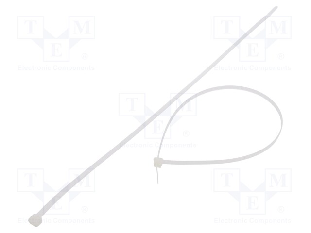 Cable tie; L: 370mm; W: 4.8mm; polyamide; 333N; natural; Ømax: 102mm