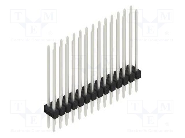 Connector: pin strips; pin header; male; PIN: 28; 2.54mm; THT; 2x14