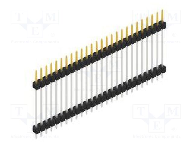 Connector: pin strips; pin header; male; PIN: 26; 2.54mm; THT; 1x26
