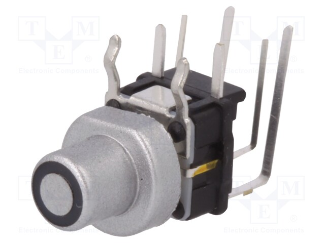 Switch: keypad; Pos: 2; SPST-NO; 0.05A/12VDC; silver; Illumin: LED