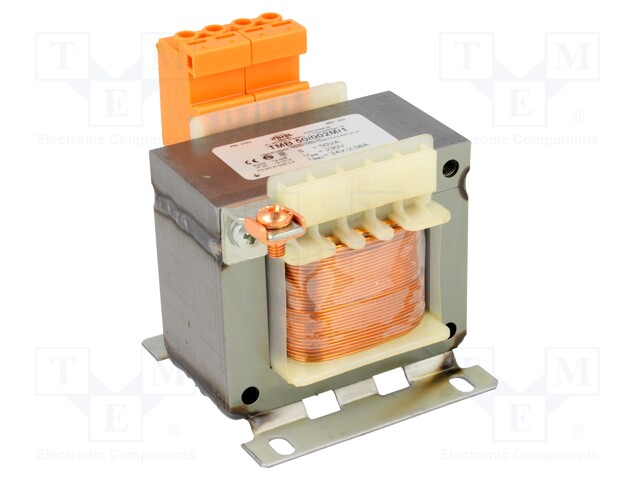 Transformer: mains; 50VA; 230VAC; 24V; Leads: terminal block; 0.9kg