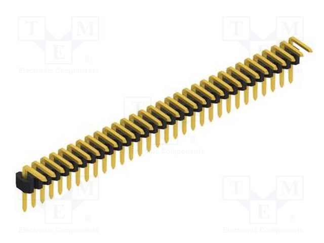 Connector: pin strips; pin header; male; PIN: 31; 1.27mm; THT; 1x31