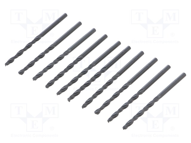 Tool accessories: drill set; Application: metal,plastic; Pcs: 10