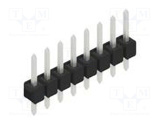 Connector: pin strips; pin header; male; PIN: 8; 2.54mm; THT; 1x8