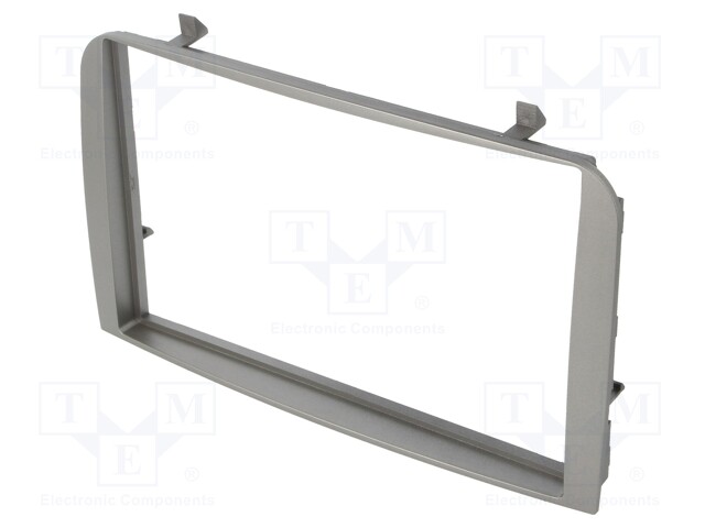 Radio mounting frame; Alfa Romeo; 2 DIN; silver