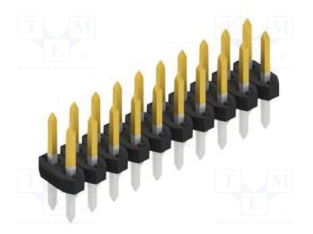 Connector: pin strips; pin header; male; PIN: 20; 2mm; THT; 2x10