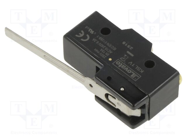 Microswitch SNAP ACTION; 3A/250VAC; with lever; SPDT; ON-(ON)