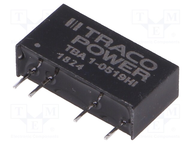 Converter: DC/DC; 1W; Uin: 4.5÷5.5V; Uout: 9VDC; Iout: 111mA; SIP7