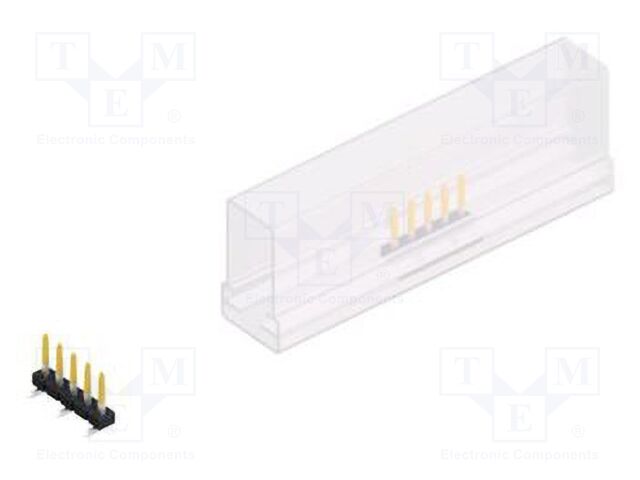 Connector: pin strips; pin header; male; PIN: 5; 2mm; SMT; 1x5; 100V