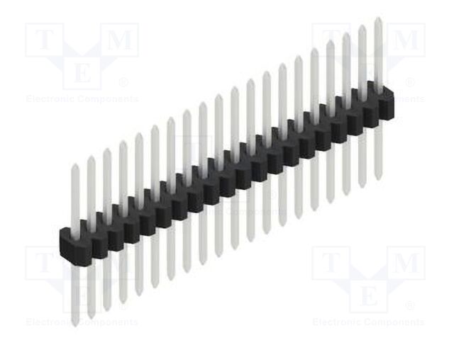 Connector: pin strips; pin header; male; PIN: 20; 1.27mm; THT; 1x20