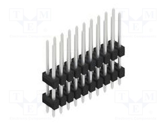 Connector: pin strips; pin header; male; PIN: 20; 2.54mm; THT; 2x10
