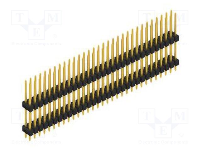 Connector: pin strips; pin header; male; PIN: 62; 2.54mm; THT; 2x31