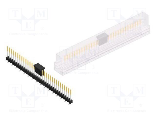 Connector: pin strips; pin header; male; PIN: 32; 2.54mm; SMT; 1x32