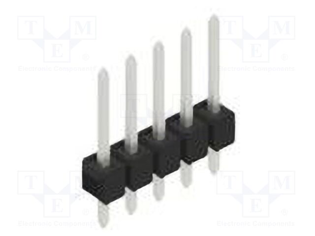 Connector: pin strips; pin header; male; PIN: 5; 2.54mm; THT; 1x5