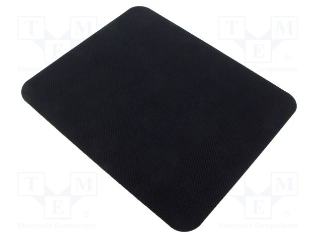 Mouse pad; black; Features: labelling-friendly surface; 10pcs.