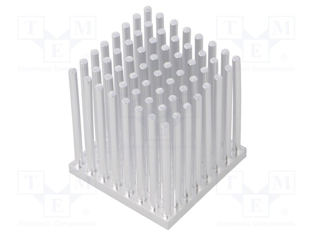 Heatsink: extruded; grilled; natural; L: 30mm; W: 30mm; H: 33mm