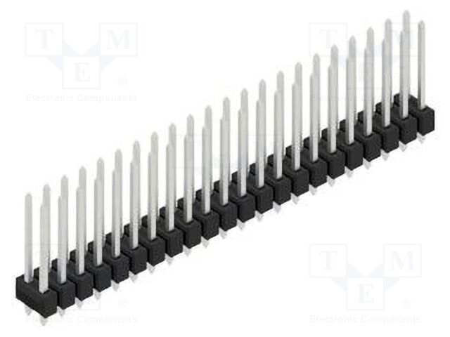 Connector: pin strips; pin header; male; PIN: 44; 2.54mm; THT; 2x22