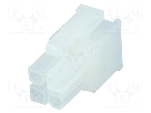 Plug; wire-board; female; VAL-U-LOK; 4.2mm; PIN: 4; w/o contacts