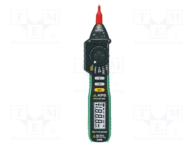 Digital multimeter; LCD (2000),with a backlit; I DC: 20mA,200mA