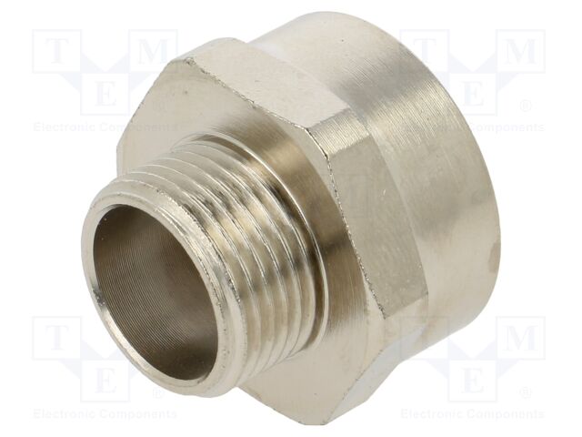 Thread adapter; Int.thread: PG21; Ext.thread: M20; brass