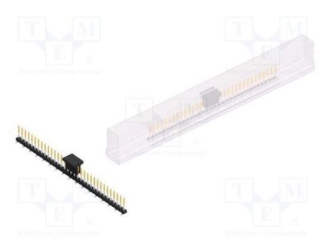 Connector: pin strips; pin header; male; PIN: 33; 2mm; SMT; 1x33