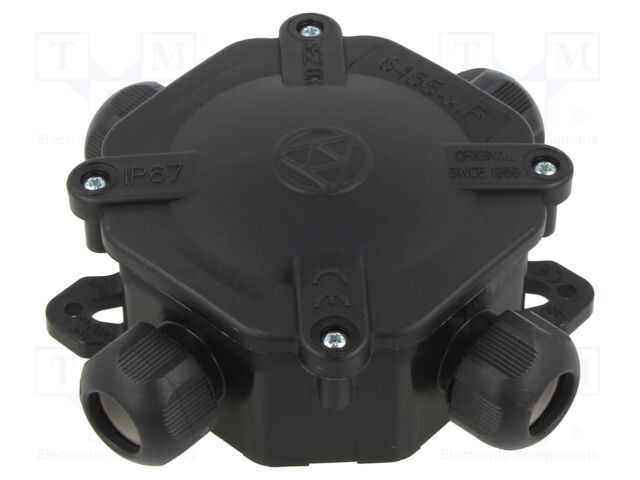 Enclosure: junction box; X: 125mm; Y: 45mm; Z: 125mm; wall mount