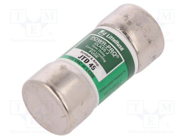 Fuse: fuse; time-lag; 45A; 600VAC; 300VDC; industrial; 27x60,3mm