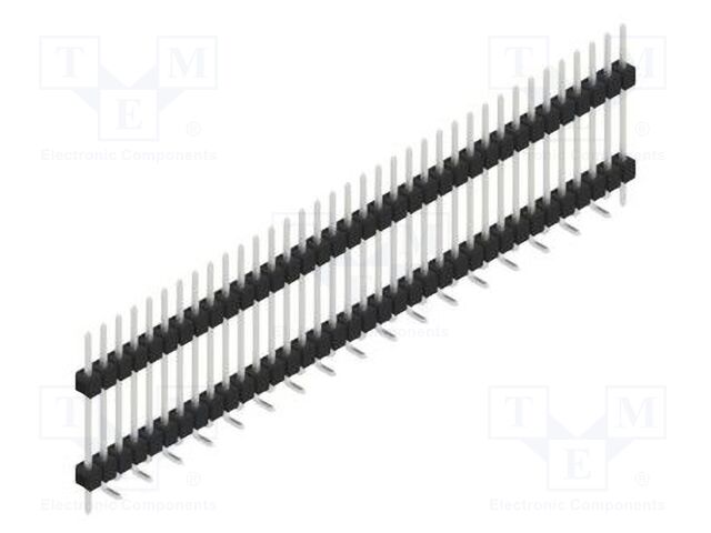 Connector: pin strips; pin header; male; PIN: 36; 2.54mm; SMT; 1x36
