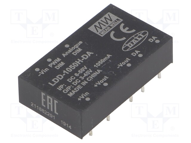 Converter: DC/DC; 47W; Uin: 6÷50V; Uout: 3÷45VDC; Iin: 825mA; 18g