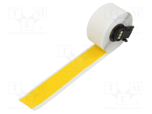 Tape; 25.4mm; 15.24m; yellow; self-adhesive; -40÷82°C