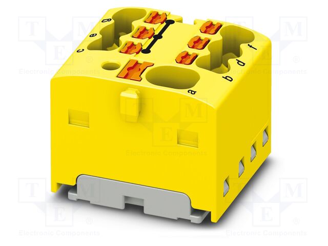 Splice terminal: rail; 17.5A; 450V; push-in; PA; L: 17.7mm; W: 19mm