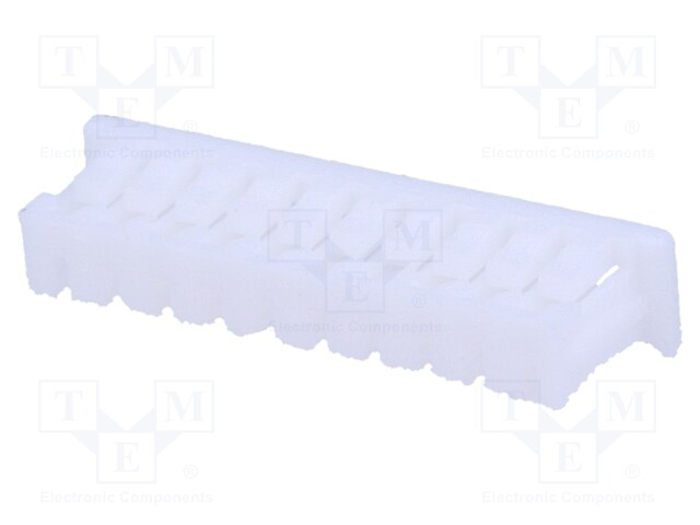 Plug; wire-board; female; 1.25mm; PIN: 10; w/o contacts; for cable