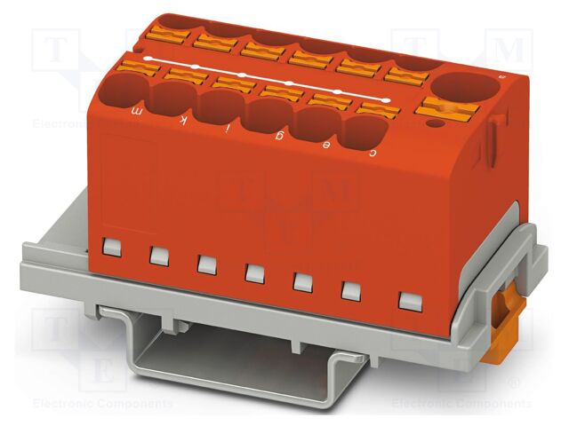 Splice terminal: rail; 32A; 800V; push-in; PA; 0.2÷6mm2; W: 28.6mm