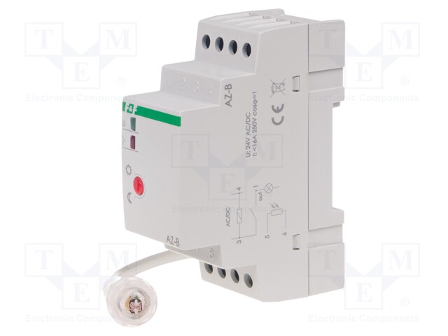 Twilight switch; for DIN rail mounting; 24VAC; 24VDC; SPST-NO