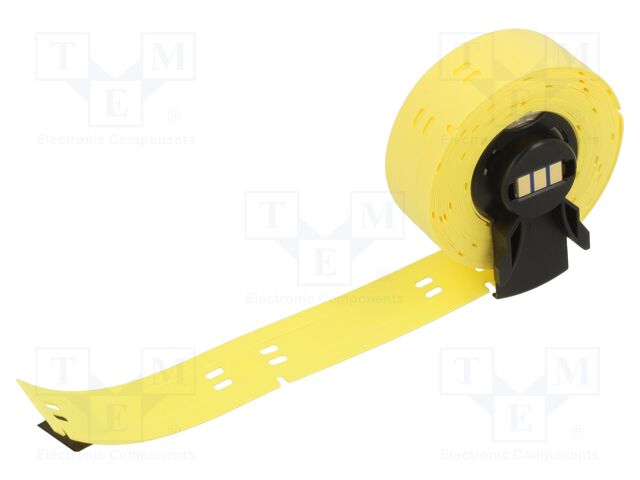 Label; yellow; glueless; -40÷90°C