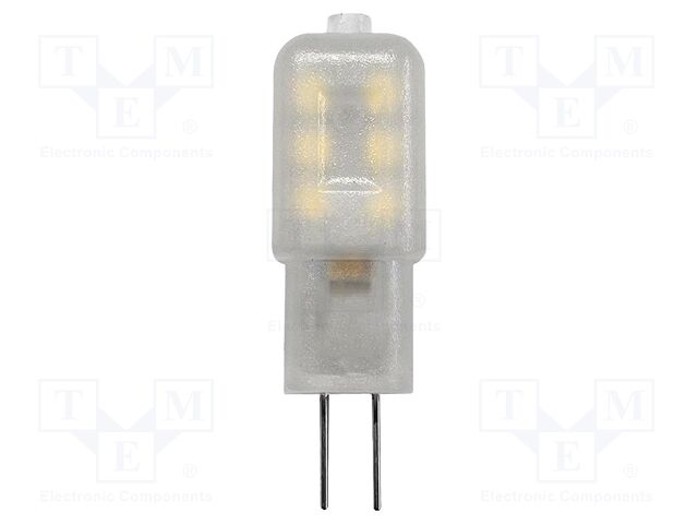LED lamp; neutral white; G4; 12VDC; 100lm; 1.1W; 300°; 4000K; IP20