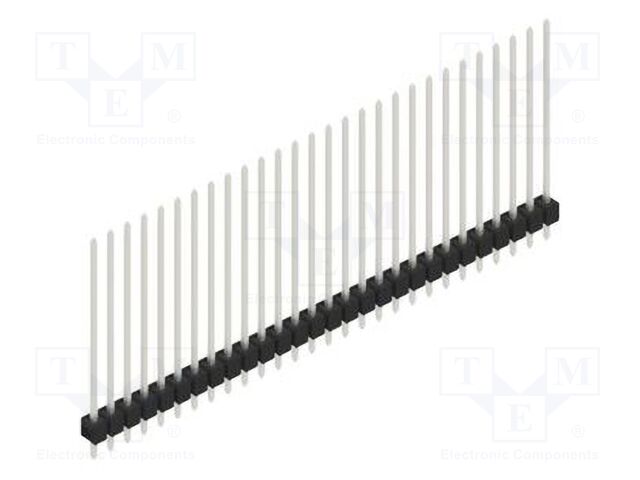 Connector: pin strips; pin header; male; PIN: 28; 2.54mm; THT; 1x28