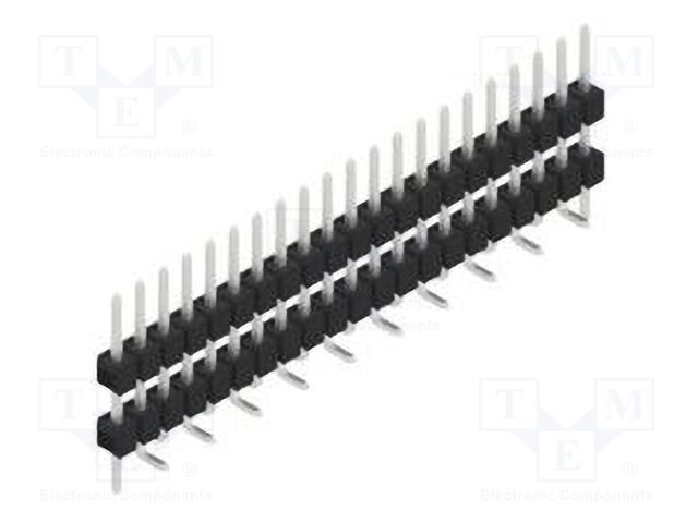 Connector: pin strips; pin header; male; PIN: 21; 2.54mm; SMT; 1x21