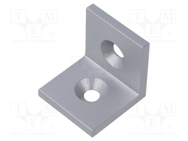 Angle bracket; for profiles; W: 40mm; H: 40mm; L: 40mm; steel