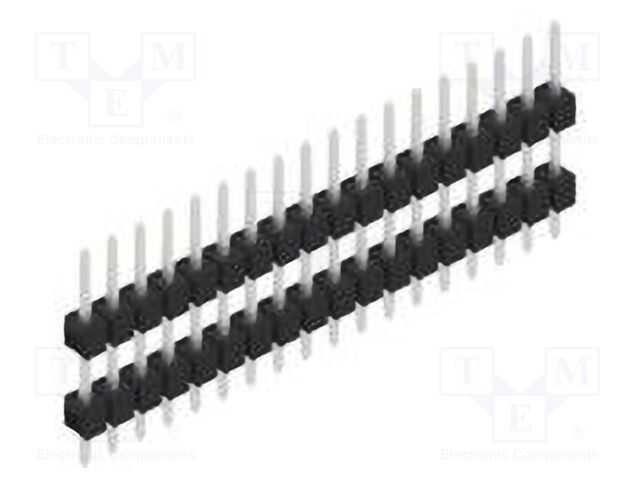 Connector: pin strips; pin header; male; PIN: 18; 2.54mm; THT; 1x18
