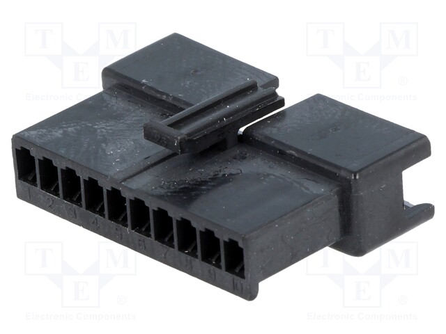 Plug; wire-wire; male; NPP; 2.5mm; PIN: 10; w/o contacts; for cable