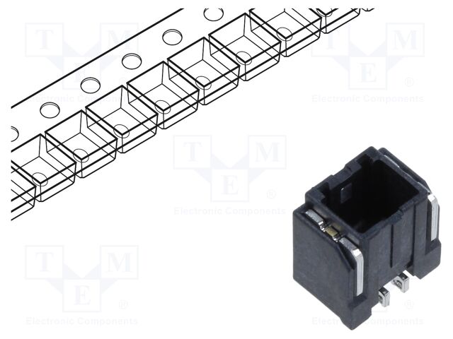 Connector: wire-board; DF51K; horizontal; male; on PCBs; socket