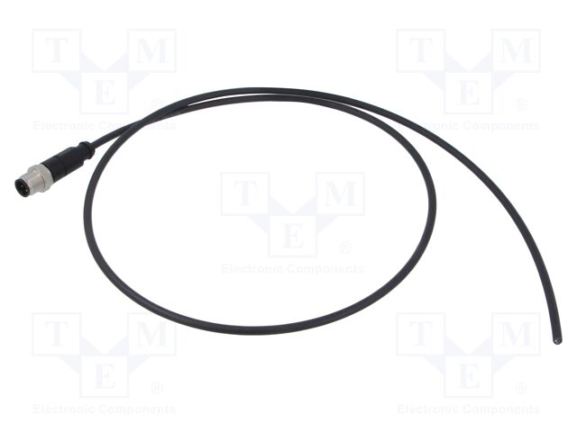 Connector: M12; plug; PIN: 4; male; A code-DeviceNet / CANopen; 1m