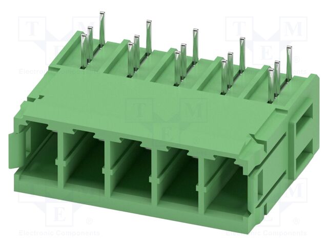 PCB headers, nominal cross section: 6 mm?, color: green, nom