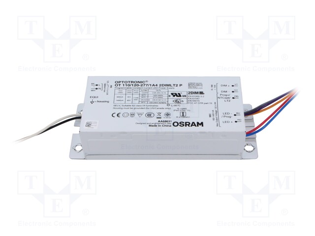 Power supply: switched-mode; LED; 110W; 35÷85VDC; 600÷1400A; IP64