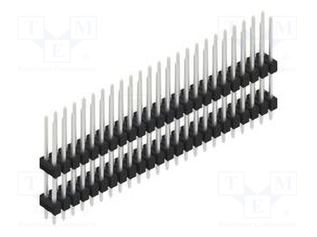 Connector: pin strips; pin header; male; PIN: 48; 2.54mm; THT; 2x24