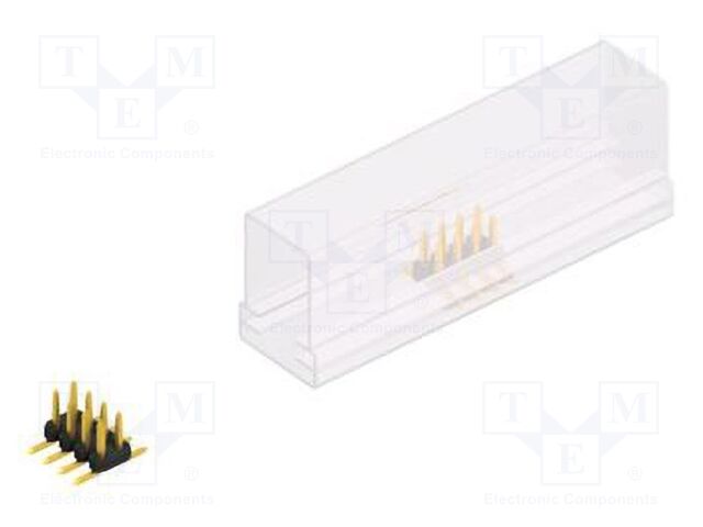 Connector: pin strips; pin header; male; PIN: 8; 2mm; SMT; 2x4; 100V
